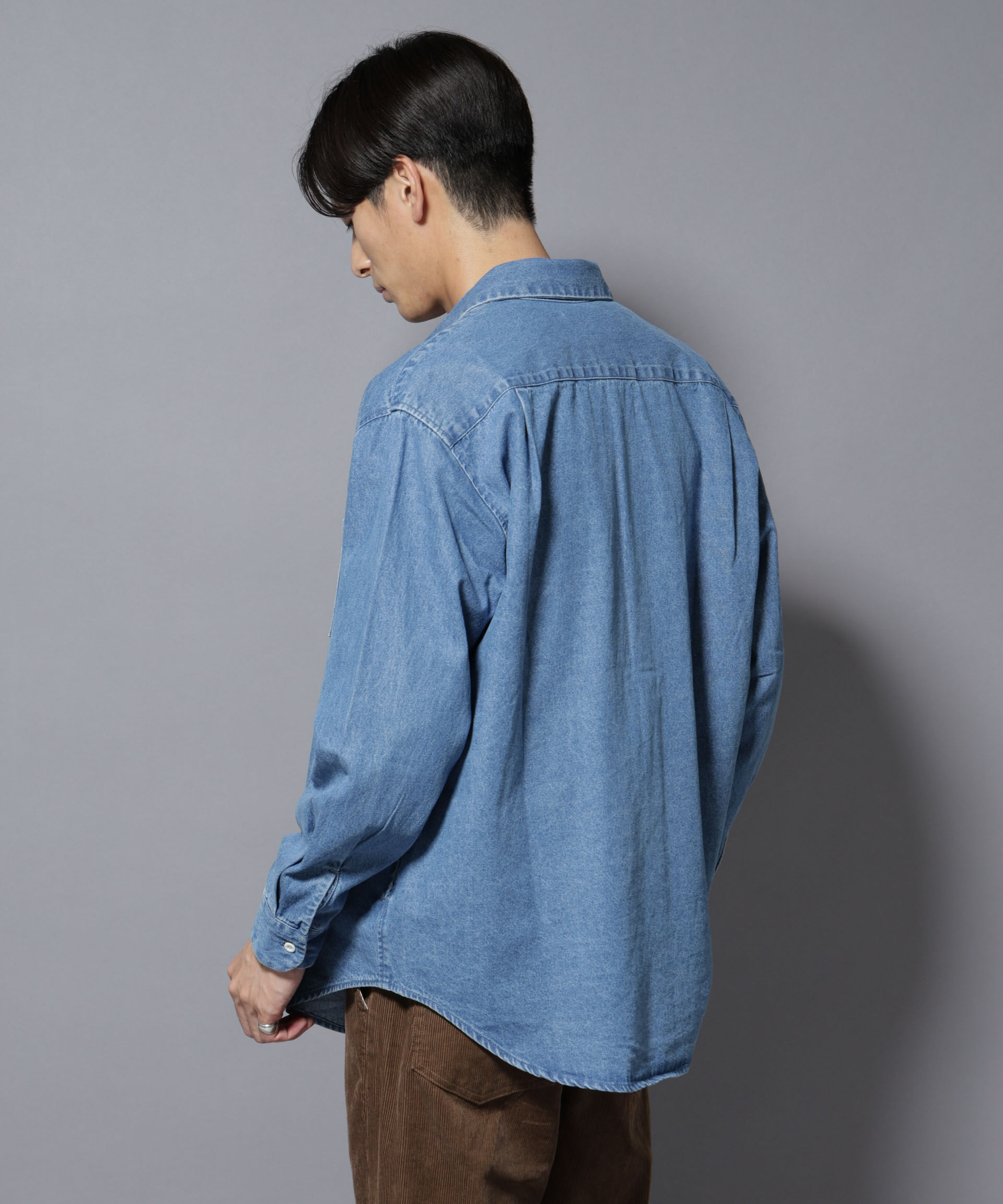 nano･universe「ライトオンスデニムシャツ 長袖」|シャツ・ブラウス|