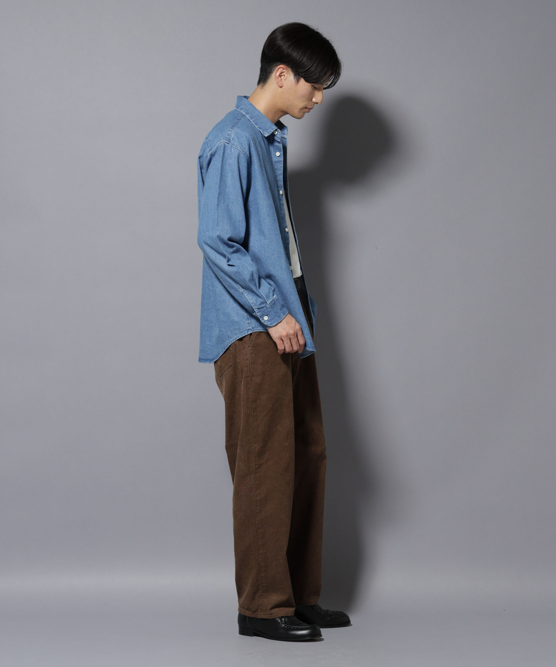 nano･universe「ライトオンスデニムシャツ 長袖」|シャツ・ブラウス|