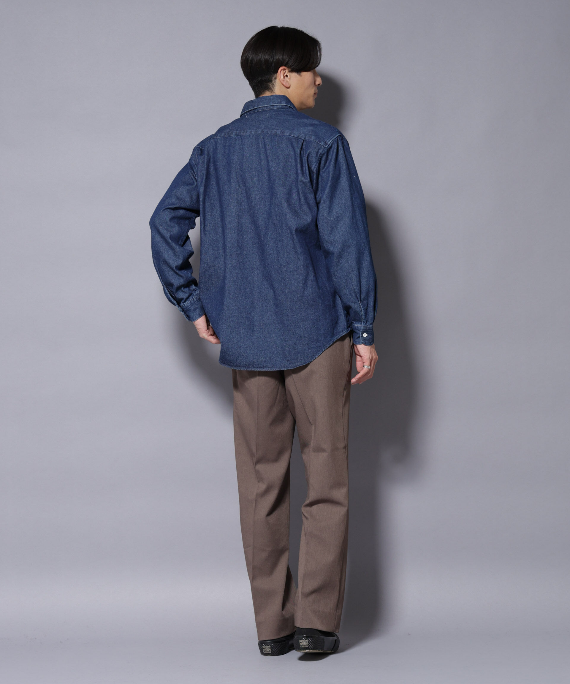 nano･universe「ライトオンスデニムシャツ 長袖」|シャツ・ブラウス|