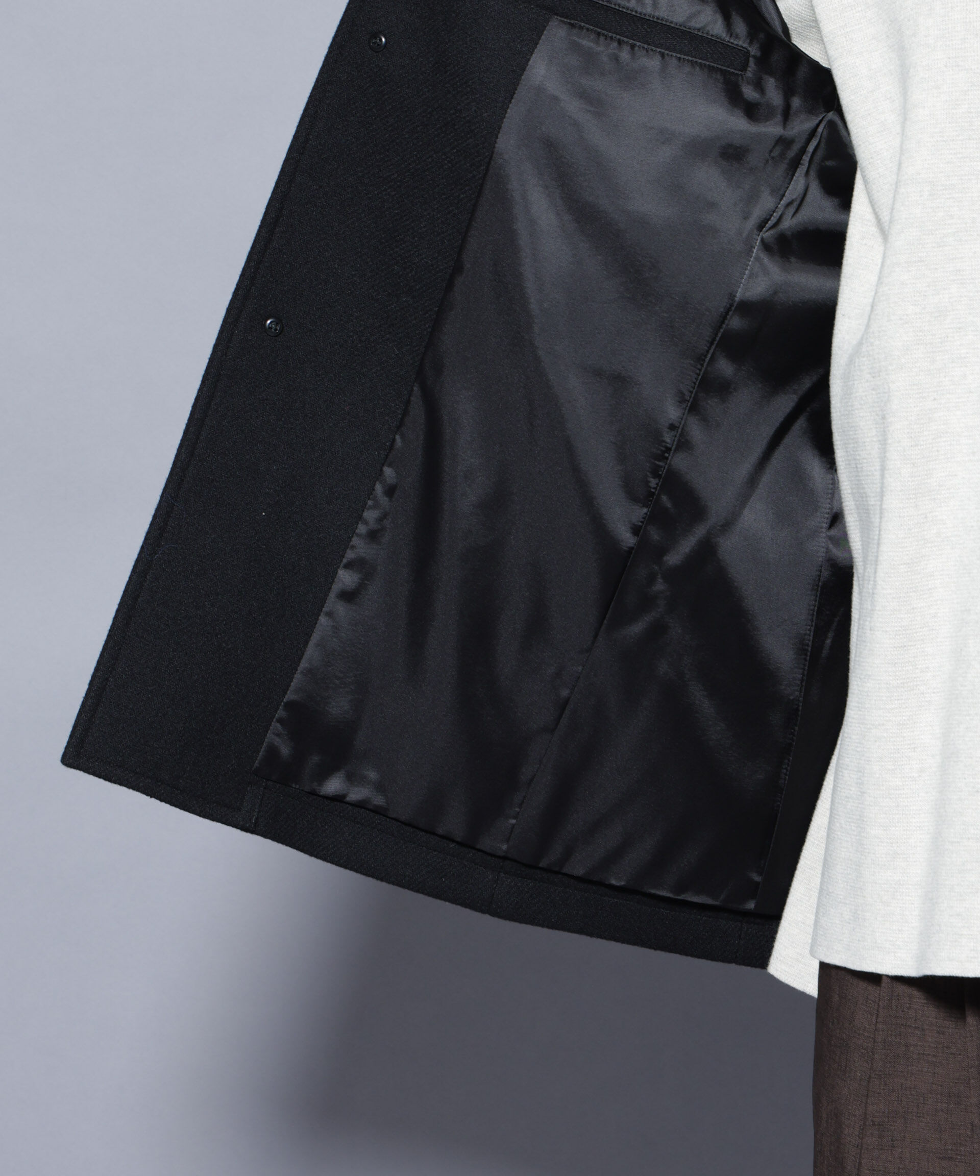 nano･universe「ウール/Nメルトンスタンドカラーコート」|その他|