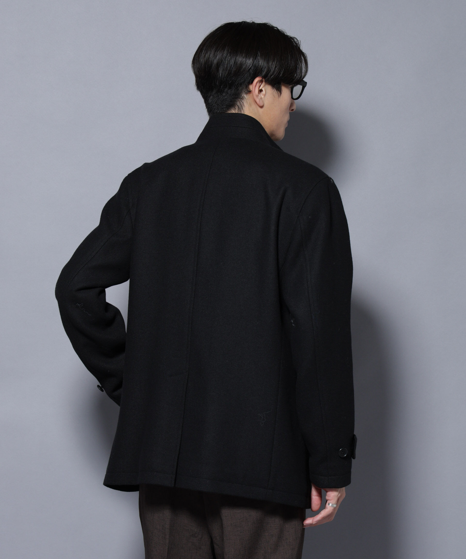 nano･universe「ウール/Nメルトンスタンドカラーコート」|その他|