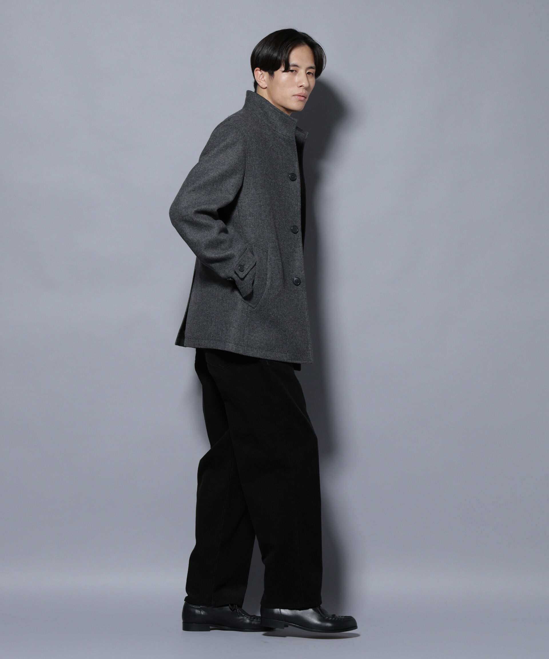 nano･universe「ウール/Nメルトンスタンドカラーコート」|その他|