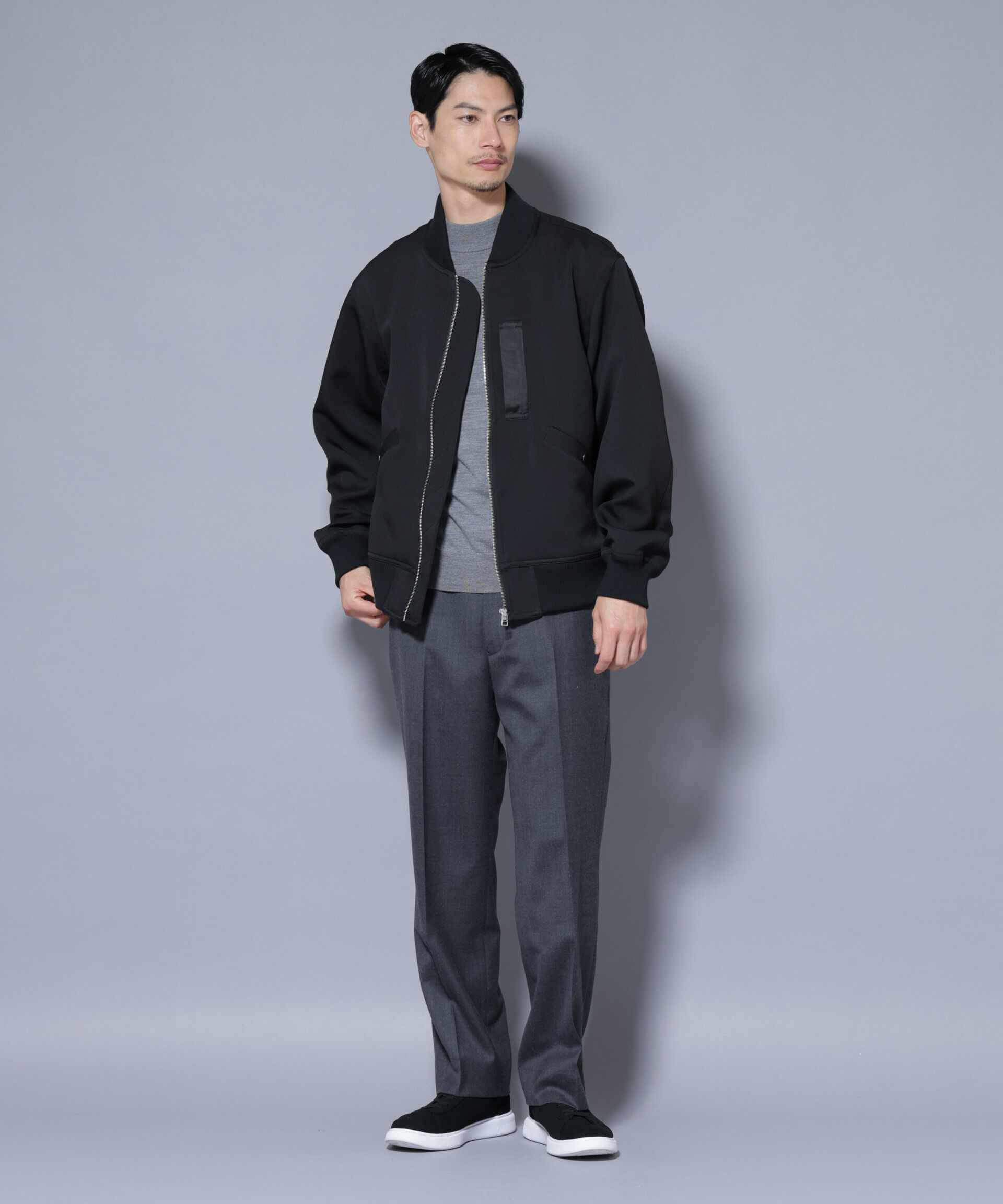 nano･universe「トリプルクロスMA-1」|ブルゾン・スタジャン|