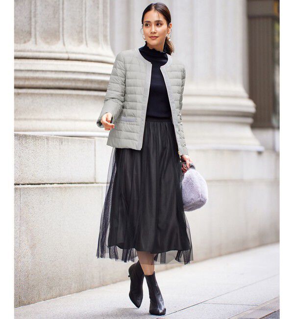 自由区「【洗える】ソフトウールリブボトルネック  カットソー」|Tシャツ・カットソー|