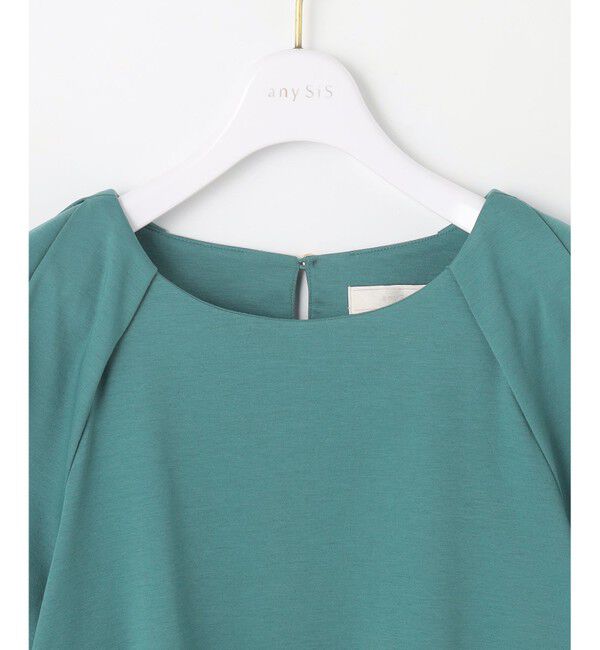 ANY SIS「【接触冷感・UVケア】着映えタックスリーブ カットソー」|Tシャツ・カットソー|