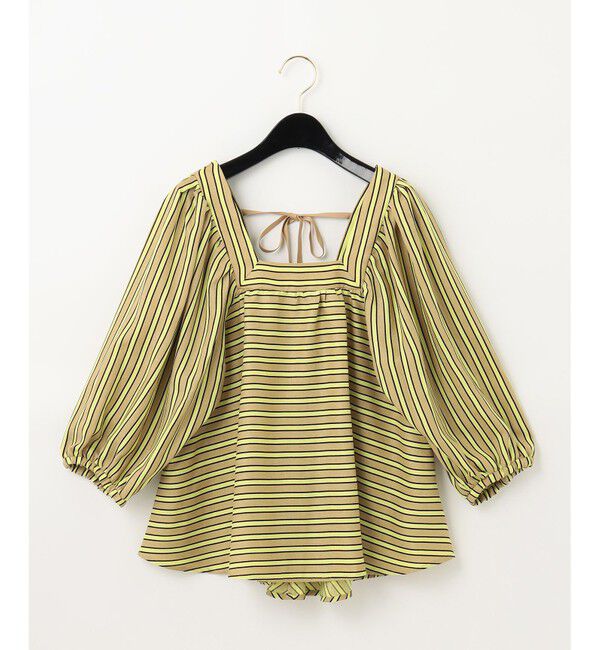 Grace Class「リネンタッチストライプトップ」|Tシャツ・カットソー|