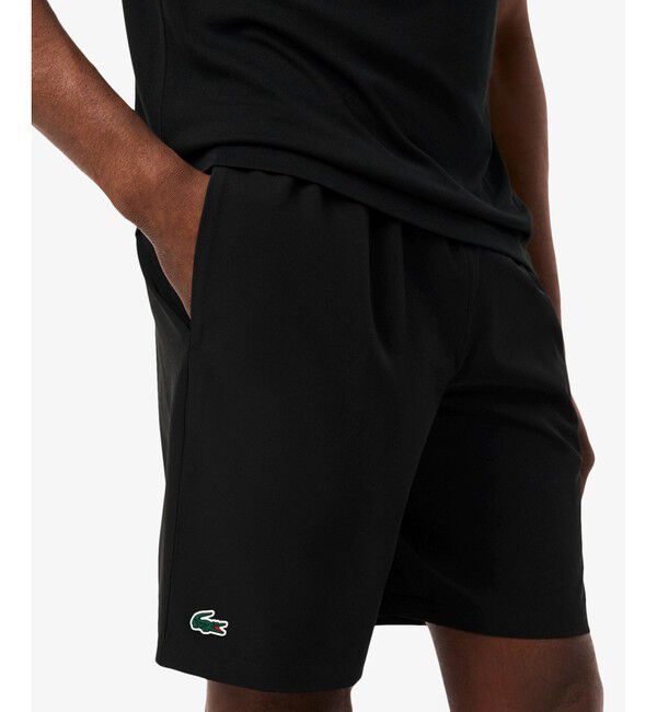 LACOSTE「ウルトラドライ 『ノバク・ジョコビッチ』メッシュガゼットテニスショーツ」|その他|ブラック