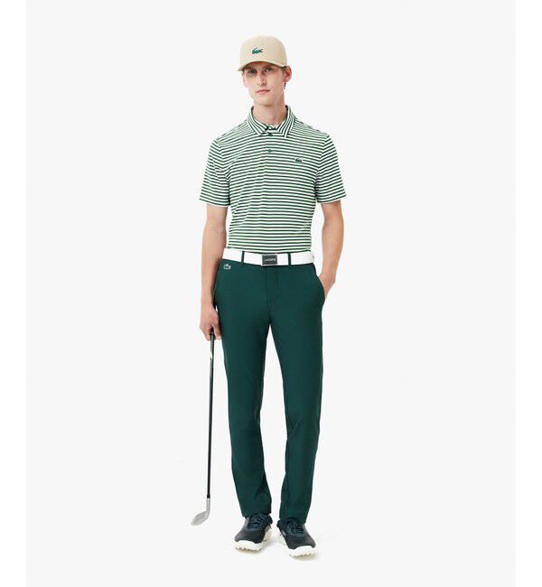 LACOSTE「撥水 ウルトラドライツイル スリムフィットゴルフパンツ チノパン」|チノ|