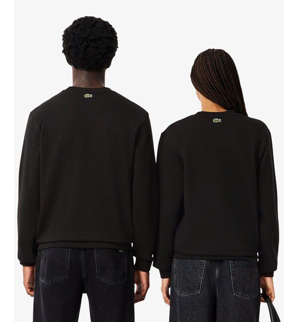 LACOSTE「裏パイル地 ワンポイングラフィックプリントクルーネックスウェット トレーナー」|スウェット・ジャージ|