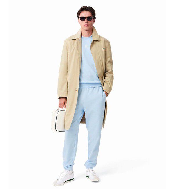 LACOSTE「裏パイル地 ワンポイングラフィックプリントクルーネックスウェット トレーナー」|スウェット・ジャージ|