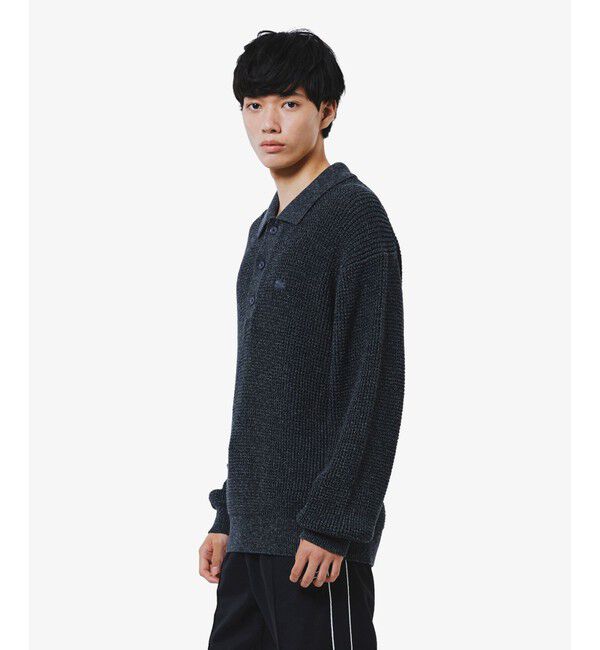 LACOSTE「ワッフルニットポロセーター」|ニット・セーター|