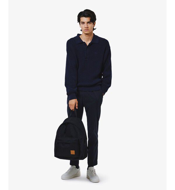 LACOSTE「ワッフルニットポロセーター」|ニット・セーター|