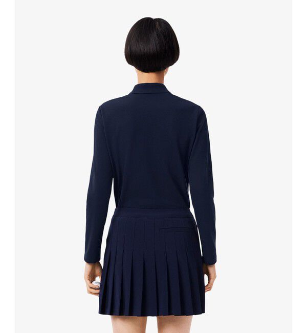 LACOSTE「ヒートレギュレーション＆UVカット鹿の子ゴルフポロシャツ」|ポロシャツ|