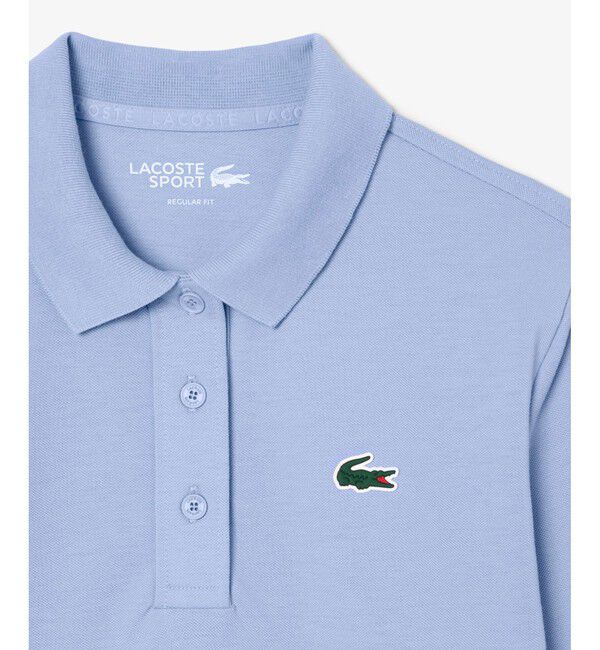 LACOSTE「ヒートレギュレーション＆UVカット鹿の子ゴルフポロシャツ」|ポロシャツ|