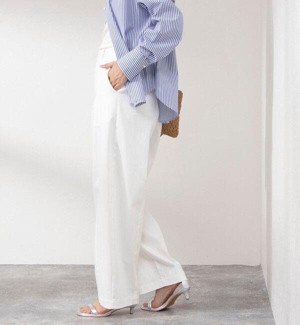 NOLLEY'S「ウォッシャブルチノ風ワイドパンツ」|その他|