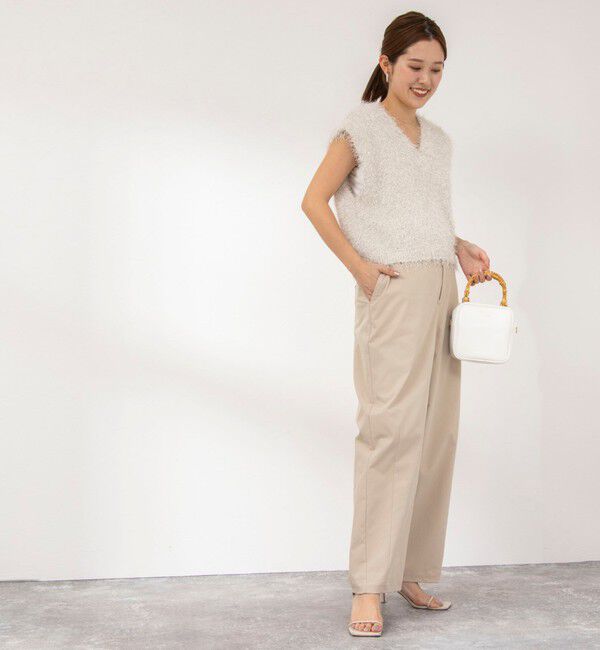 NOLLEY'S「ウォッシャブルチノ風ワイドパンツ」|その他|