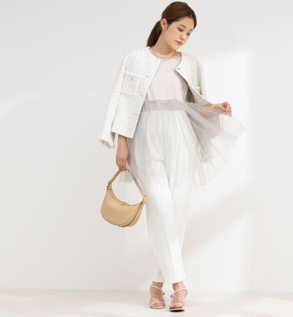 NOLLEY'S「2WAYチュール ノースリーブブラウス」|シャツ・ブラウス|