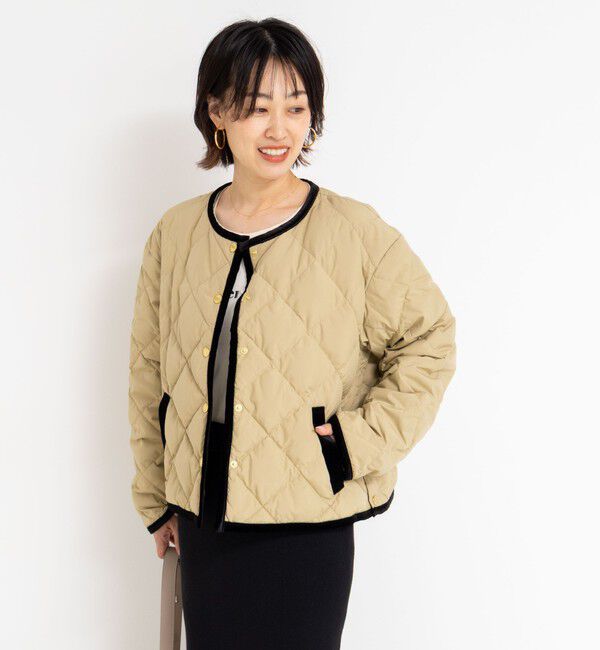 TAION×LIMONTA】別注ベロアパイピングショートダウン（NOLLEY'S