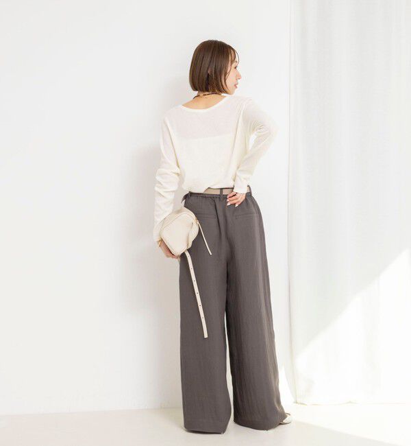 NOLLEY'S「【WEB＆一部店舗限定サイズアイテム】ウォッシャブルセルロースワイドパンツ」|その他|