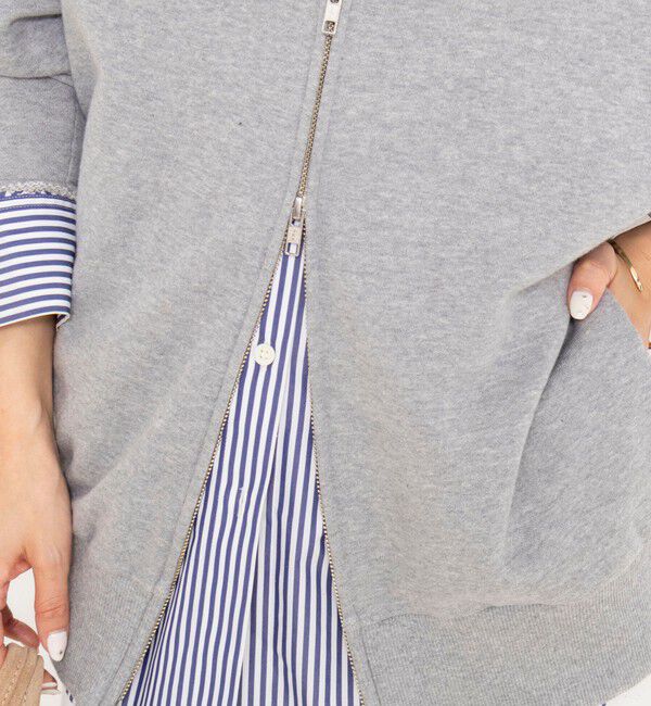 NOLLEY'S「ウォッシャブル2WAYロングジップスウェット」|スウェット・ジャージ|