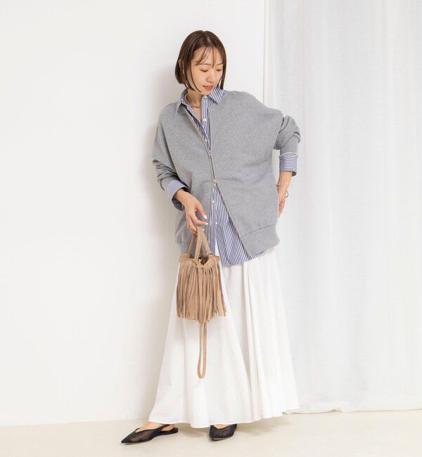 NOLLEY'S「ウォッシャブル2WAYロングジップスウェット」|スウェット・ジャージ|