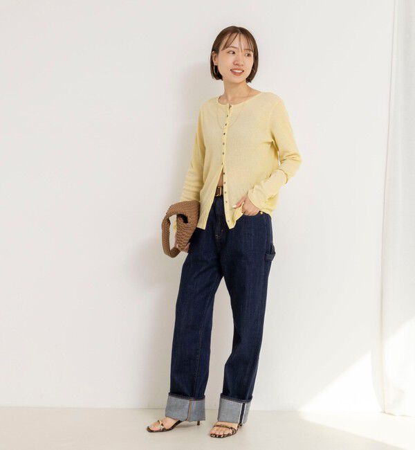 NOLLEY'S「ウォッシャブルナチュラルテレコ2WAYカーデ」|カーディガン|