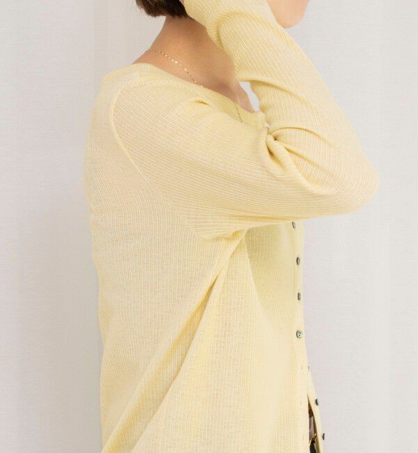 NOLLEY'S「ウォッシャブルナチュラルテレコ2WAYカーデ」|カーディガン|