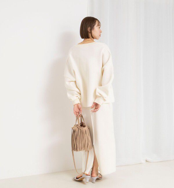 NOLLEY'S「《手洗い可能》《セットアップ対応》スウェットライク2WAYニットスカート」|スカート|