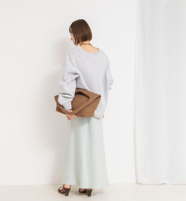 NOLLEY'S「《手洗い可能》《アンサンブル対応》スウェットライクニットプルオーバー」|ニット・セーター|