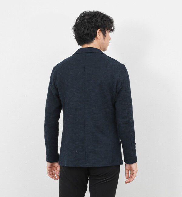 Stutostein「《ビジカジ対応》ツィードジャージーテーラーCD 26SS」|カーディガン|