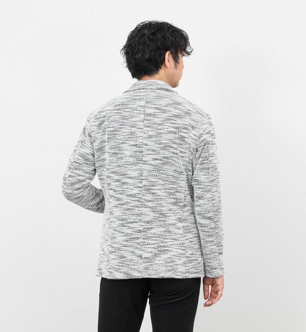 Stutostein「《ビジカジ対応》ツィードジャージーテーラーCD 26SS」|カーディガン|