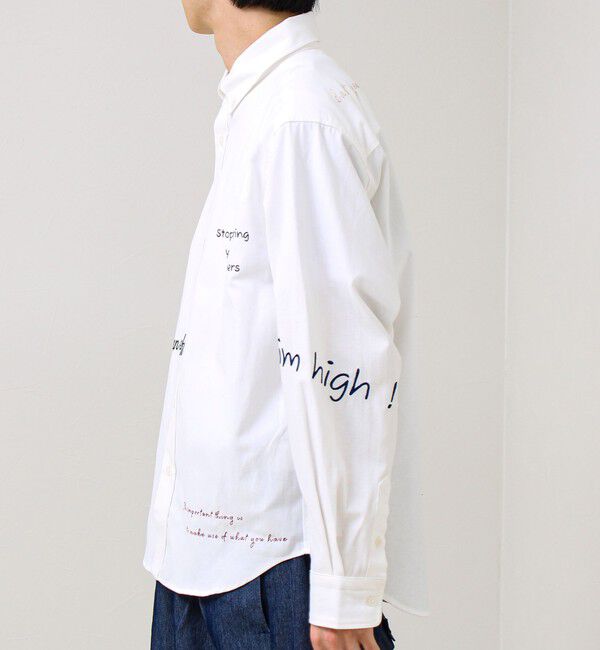 GLOSTER「【気分を上げるフレーズ】ポジティブメッセージシャツ パート2」|シャツ・ブラウス|