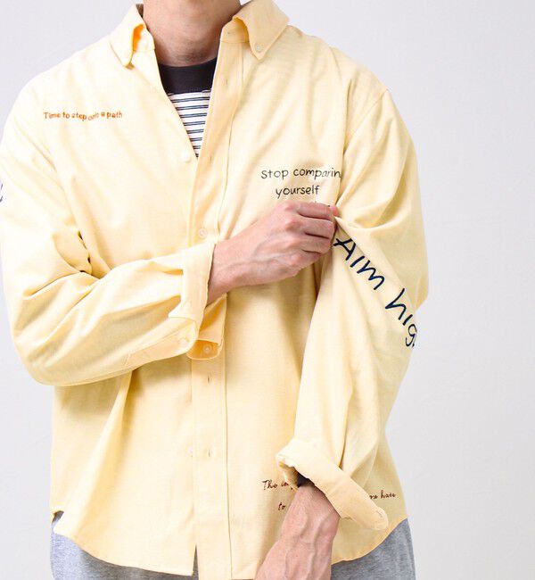 GLOSTER「【気分を上げるフレーズ】ポジティブメッセージシャツ パート2」|シャツ・ブラウス|