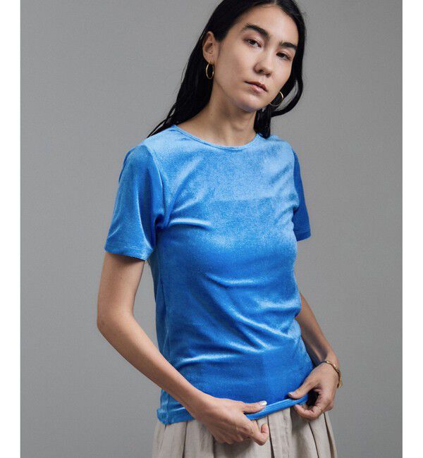 SALON adam et rope'「【Baserange（ベースレンジ）】OMO TEE SHIRT」|Tシャツ・カットソー|ブルー系(45)