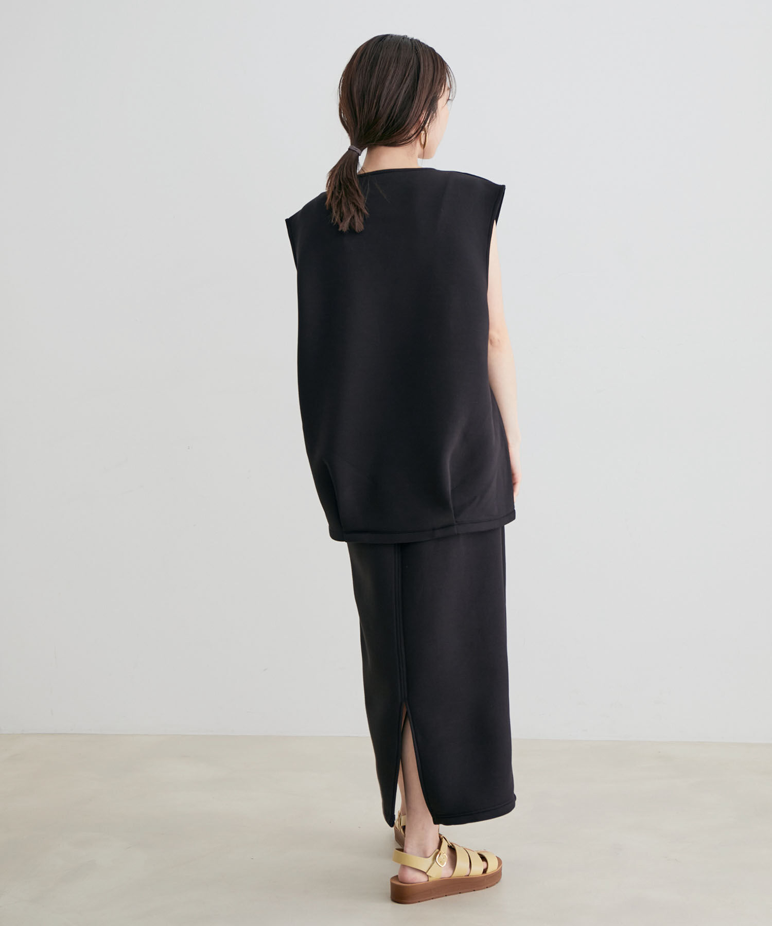 VIS「【セットアップ対応】【スフレタッチ】タイトスカート」|スカート|