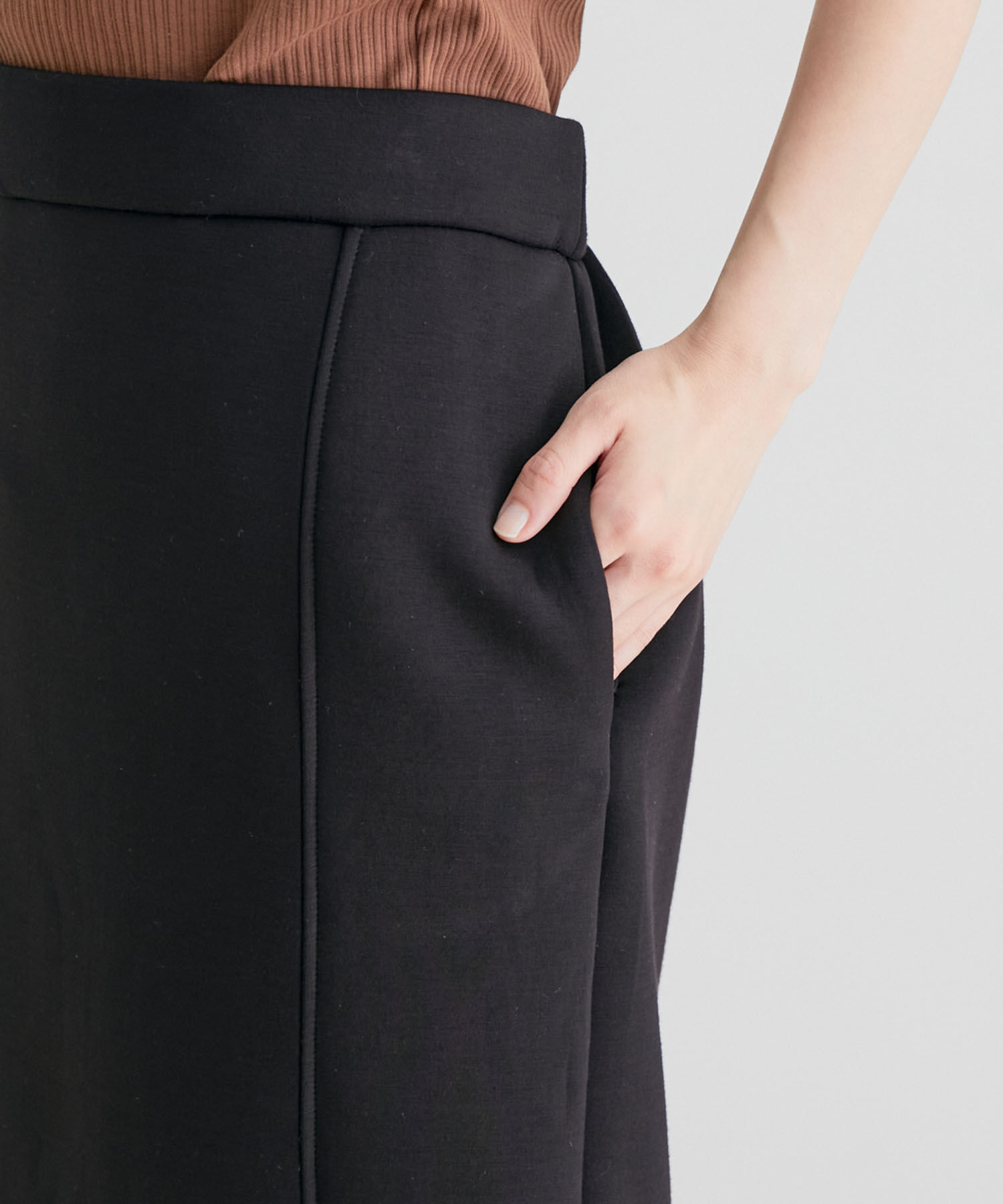VIS「【セットアップ対応】【スフレタッチ】タイトスカート」|スカート|