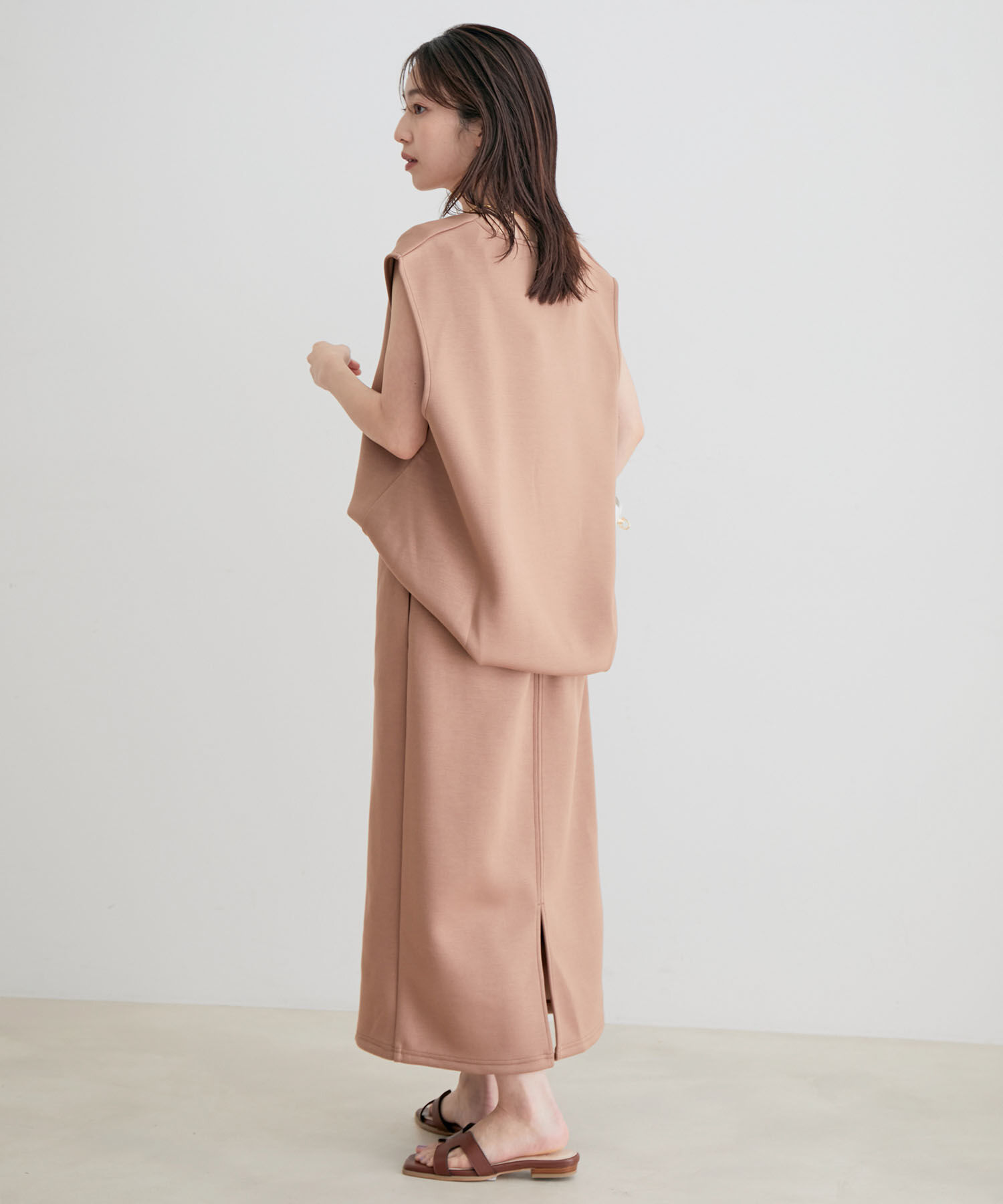 VIS「【セットアップ対応】【スフレタッチ】タイトスカート」|スカート|