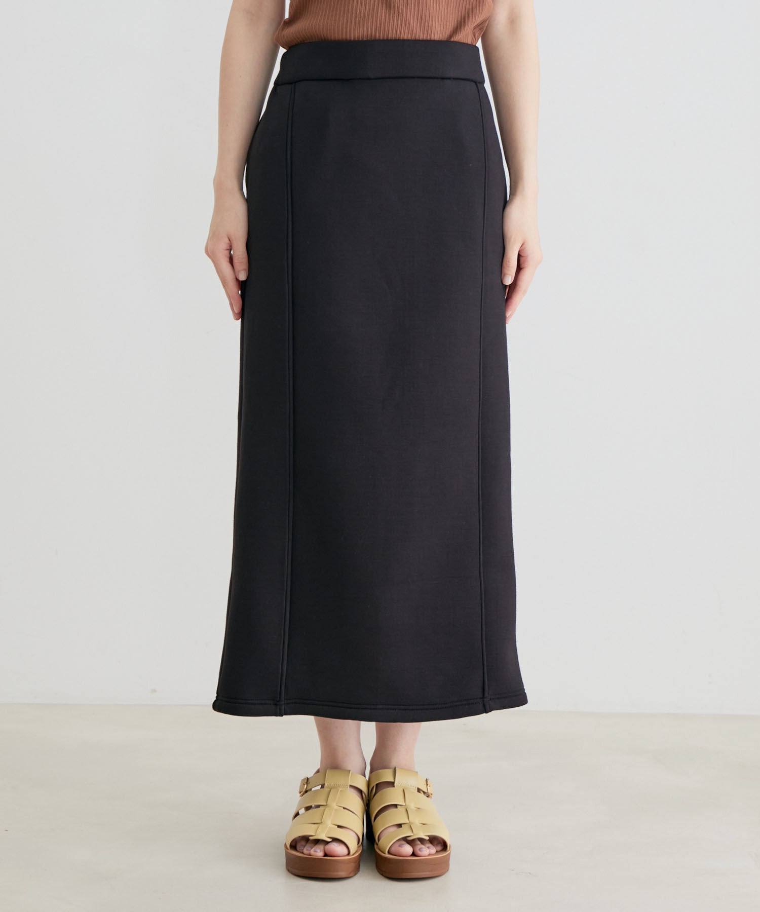 VIS「【セットアップ対応】【スフレタッチ】タイトスカート」|スカート|