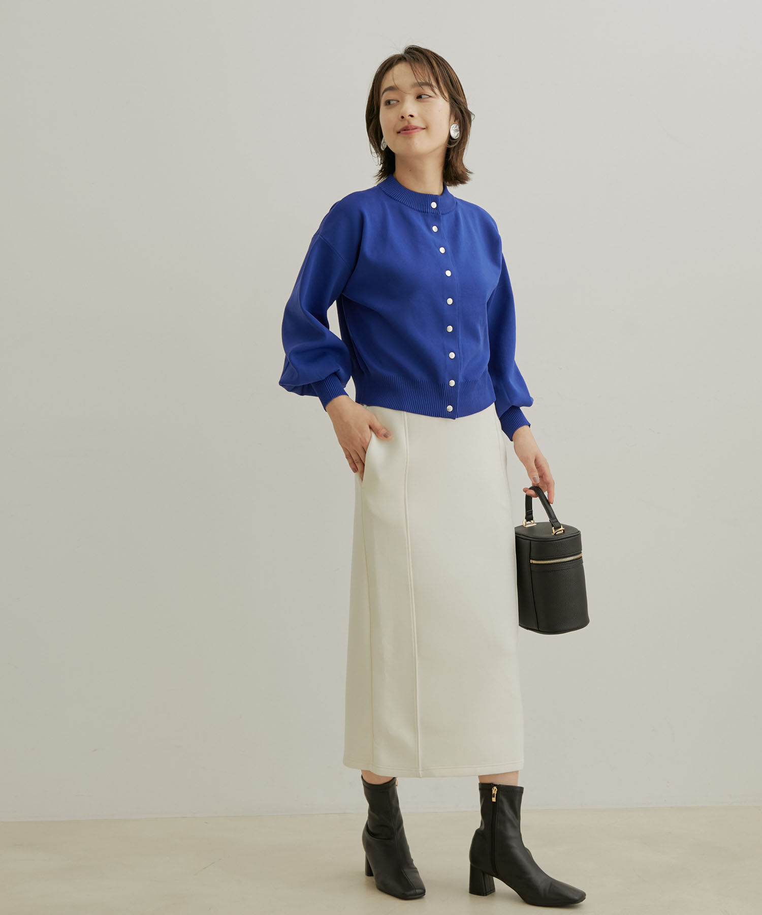 VIS「【セットアップ対応】【スフレタッチ】タイトスカート」|スカート|