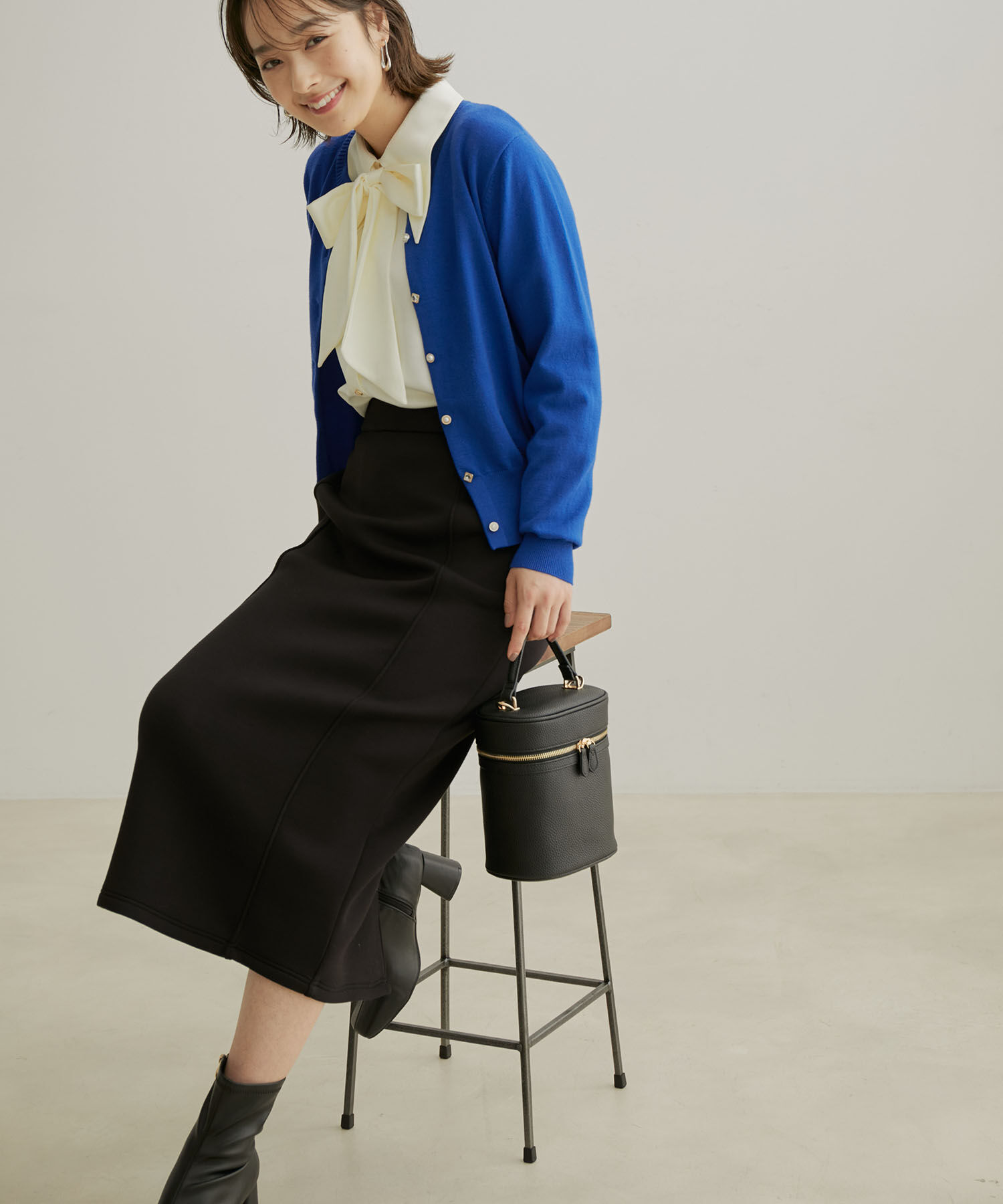 VIS「【セットアップ対応】【スフレタッチ】タイトスカート」|スカート|