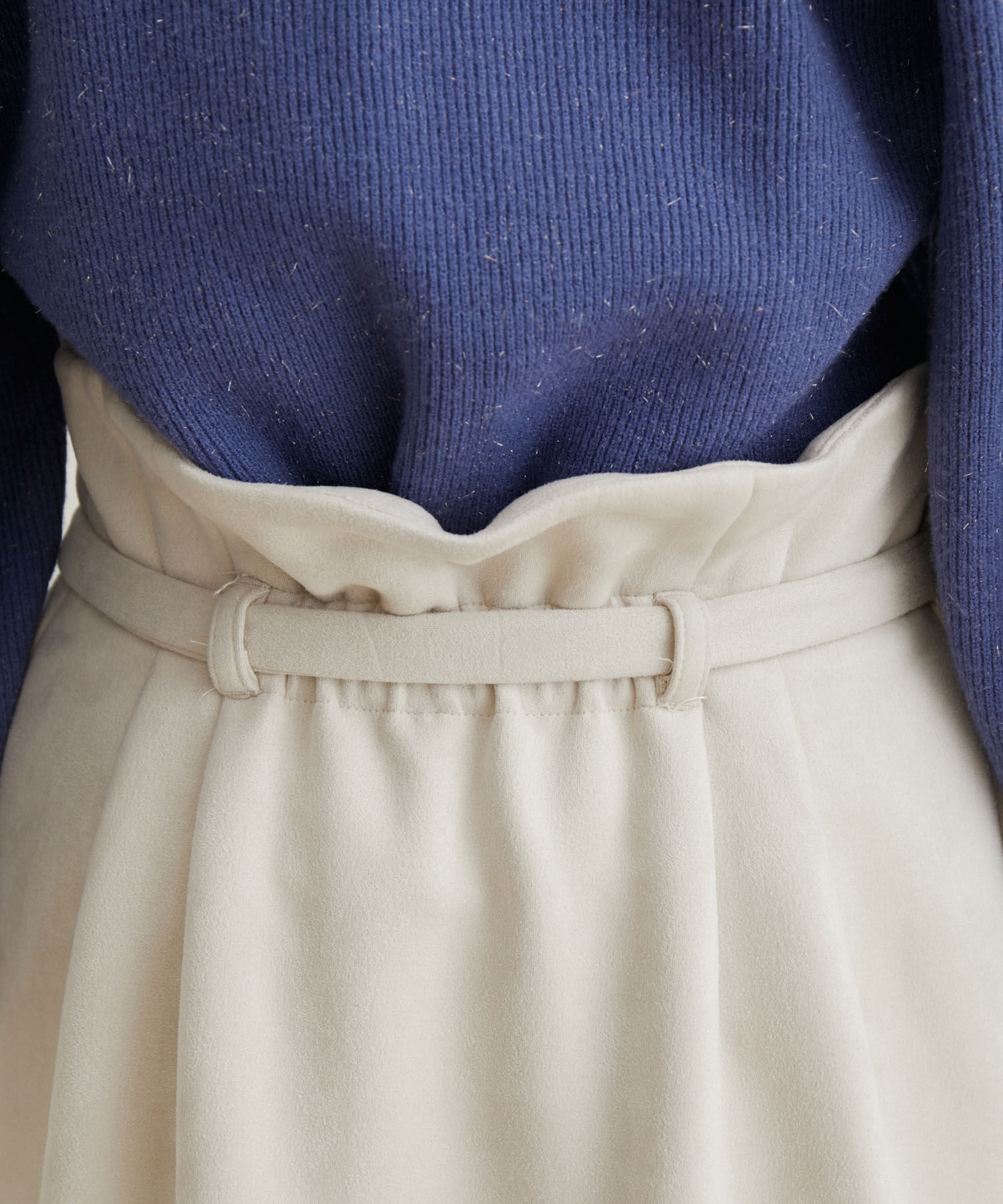 VIS「エコスエードラップ調Iラインスカート【sustainable】」|スカート|