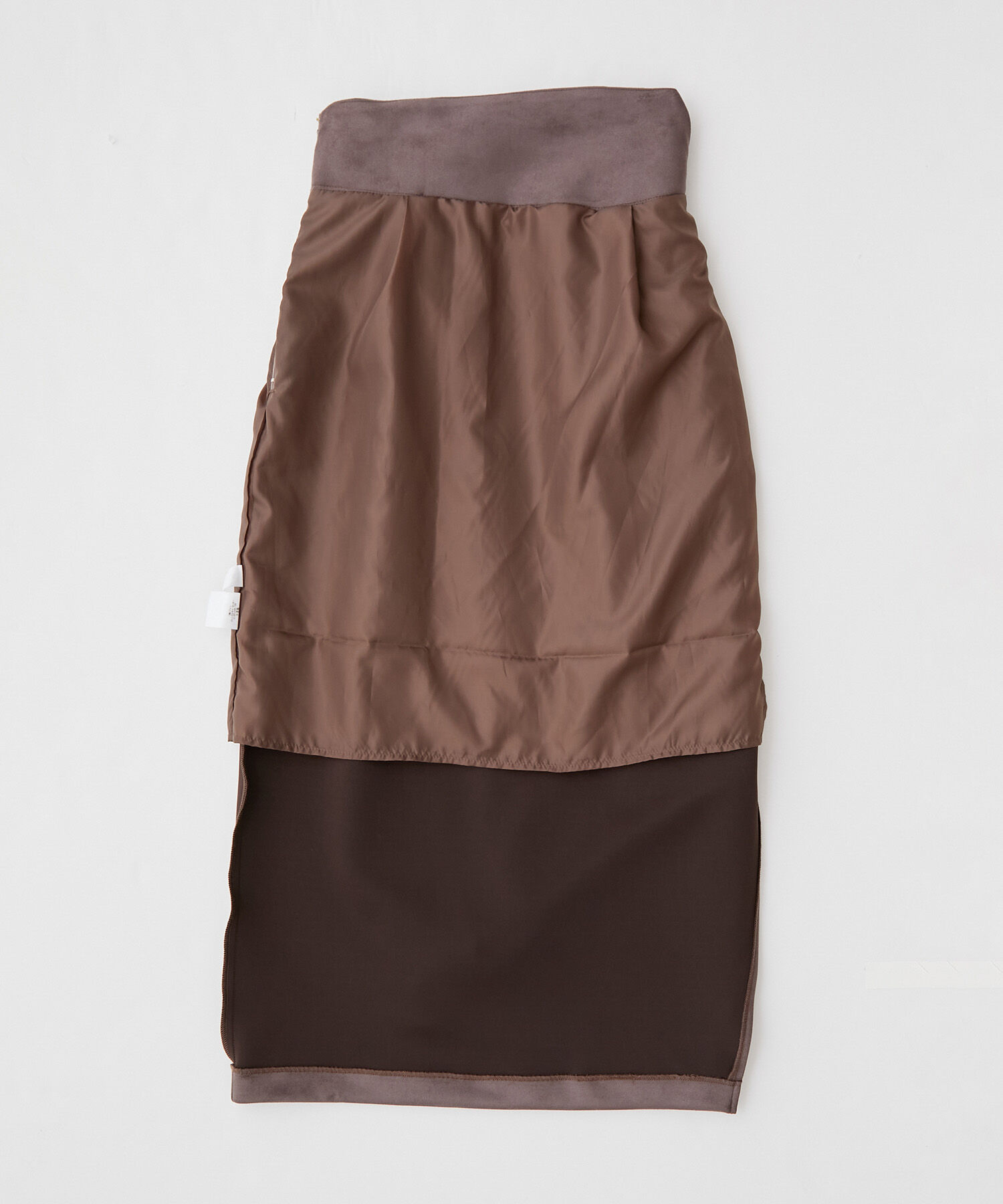 VIS「エコスエードラップ調Iラインスカート【sustainable】」|スカート|