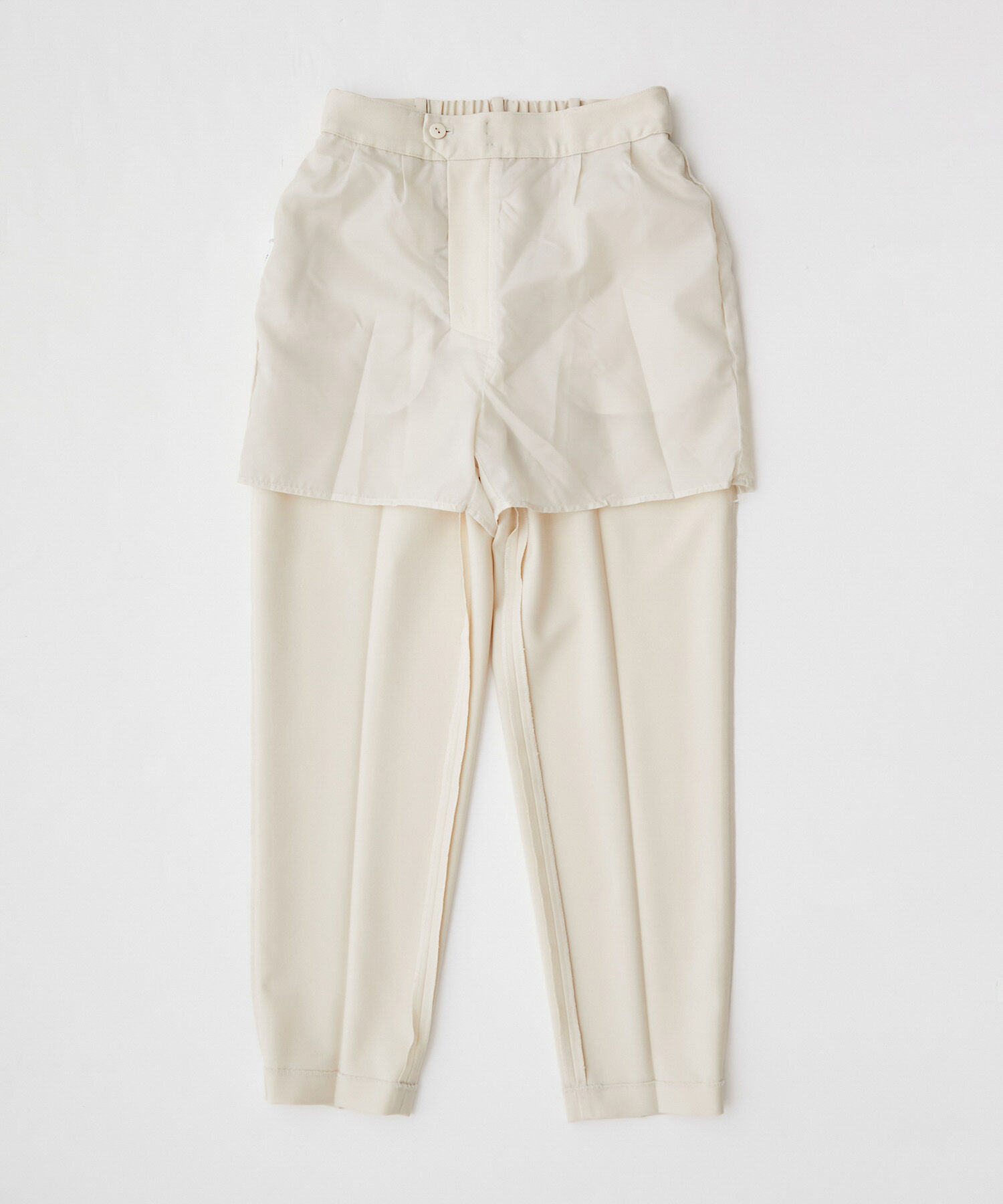 VIS「【Washable・EASY CARE】エコウールタッチテーパードパンツ【sustainable】」|スラックス|