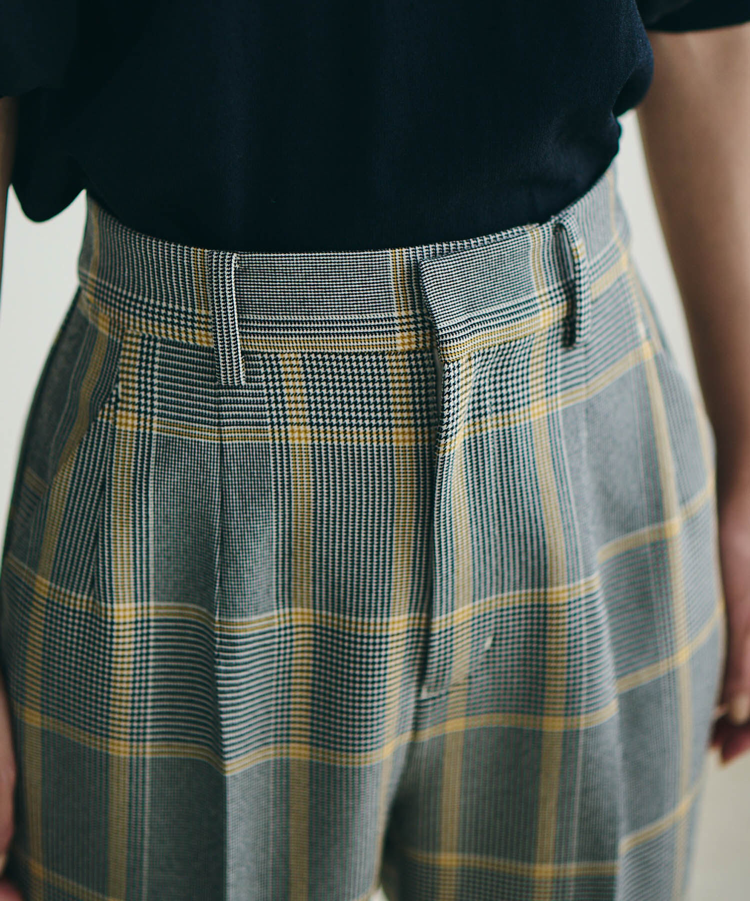 VIS「【Washable・EASY CARE】エコウールタッチテーパードパンツ【sustainable】」|スラックス|