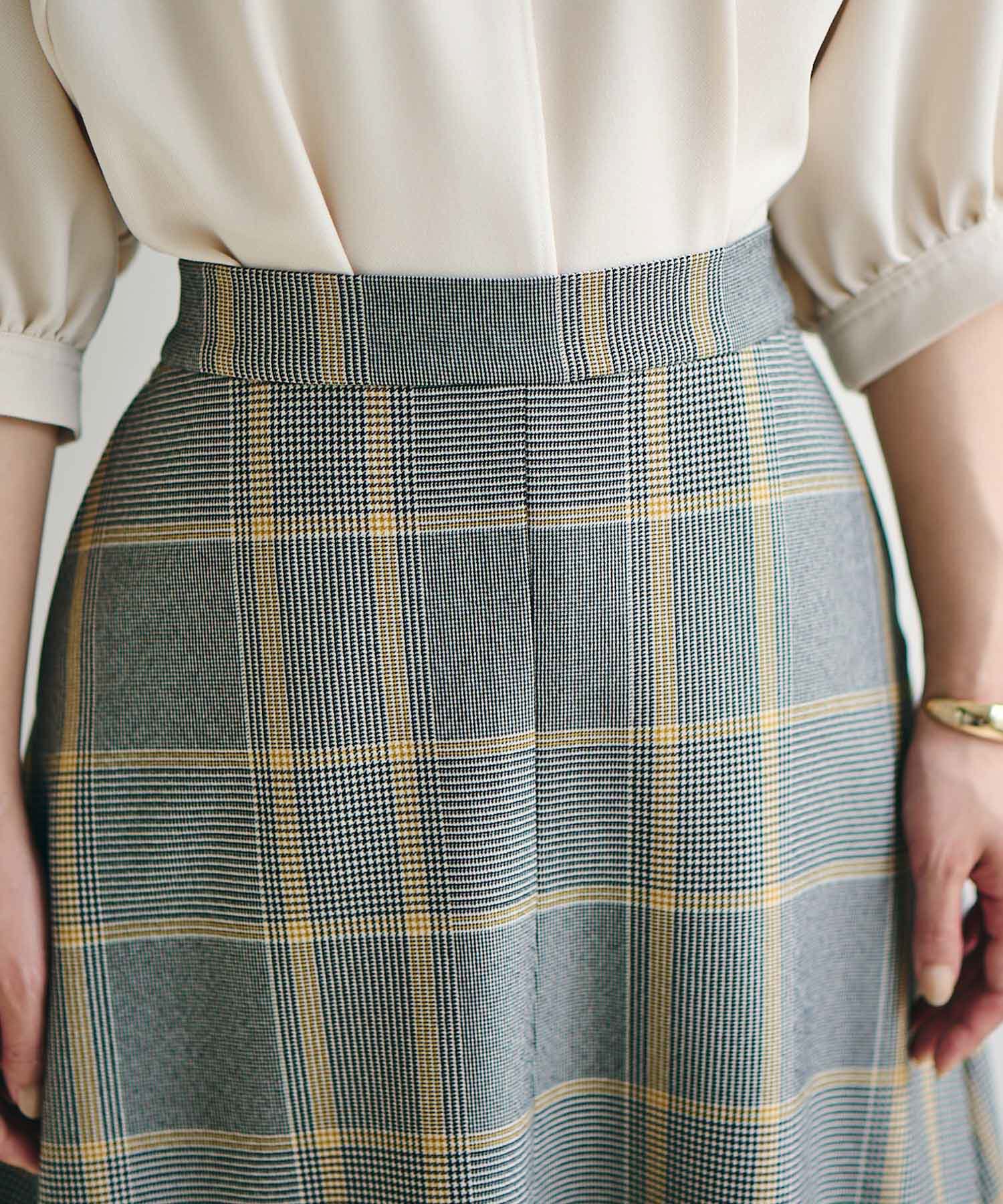 VIS「【Washable・EASY CARE】エコウールタッチフレアスカート【sustainable】」|スカート|