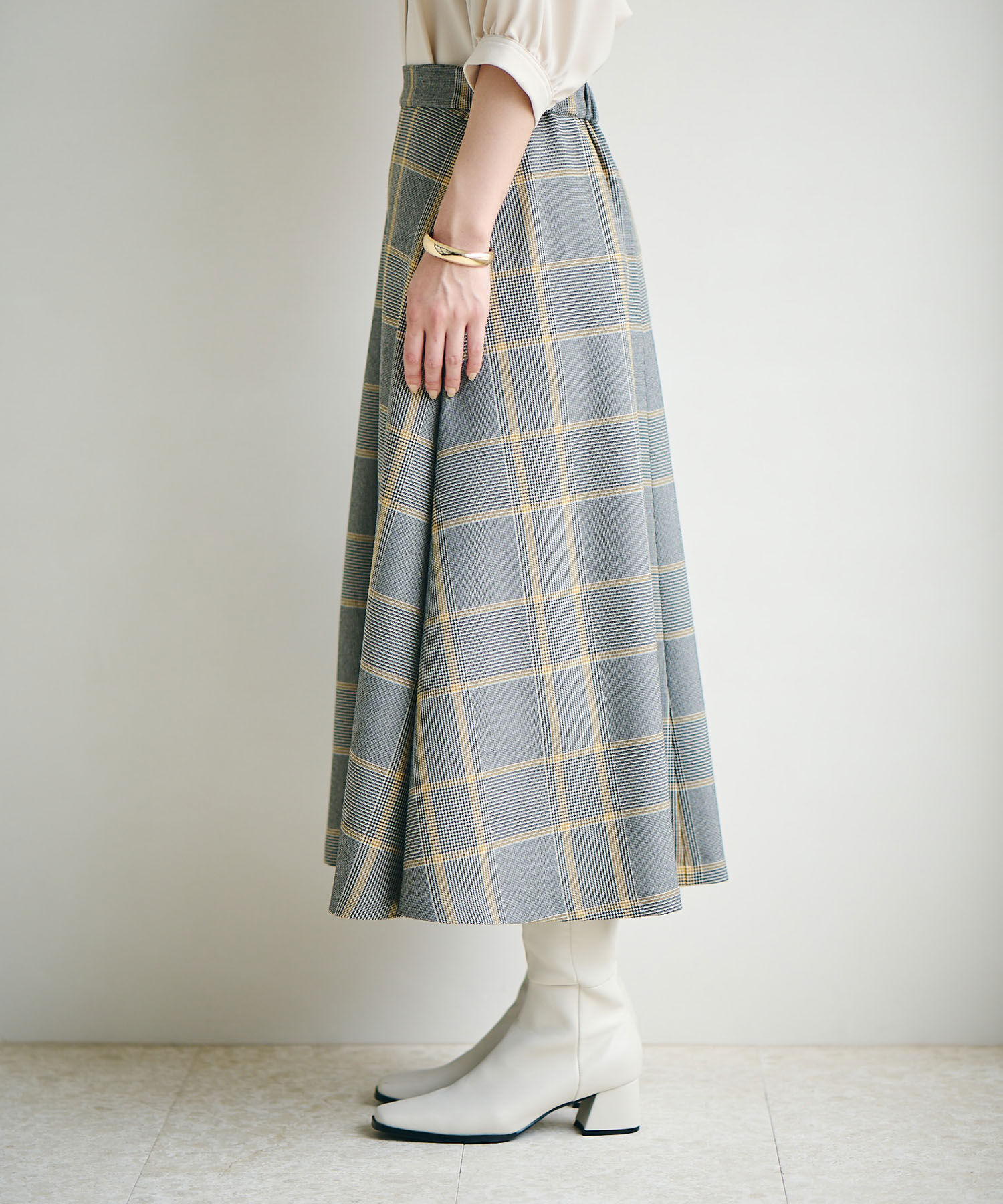 VIS「【Washable・EASY CARE】エコウールタッチフレアスカート【sustainable】」|スカート|