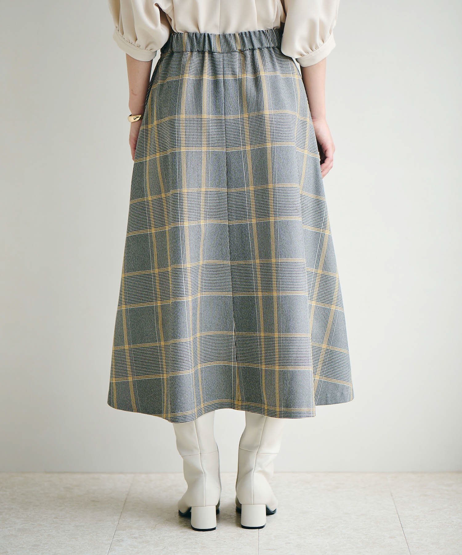 VIS「【Washable・EASY CARE】エコウールタッチフレアスカート【sustainable】」|スカート|