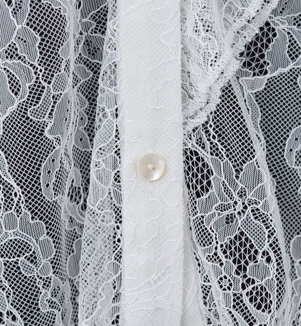  「シアーレースフリルブラウス」|シャツ・ブラウス|