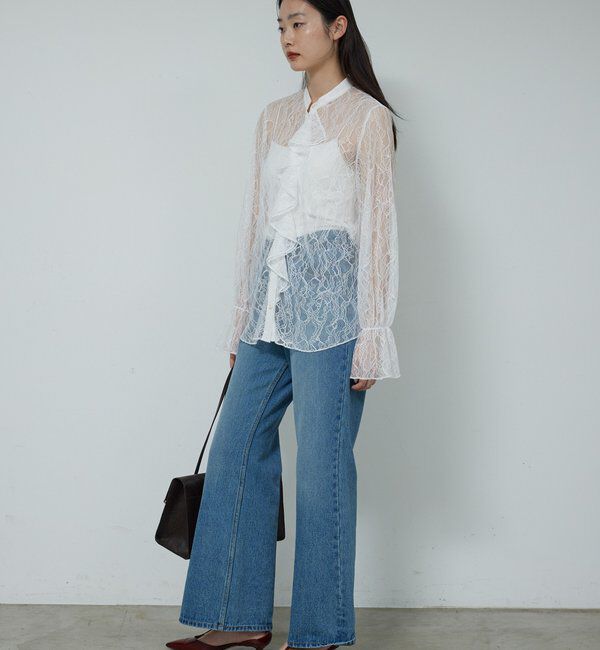  「シアーレースフリルブラウス」|シャツ・ブラウス|