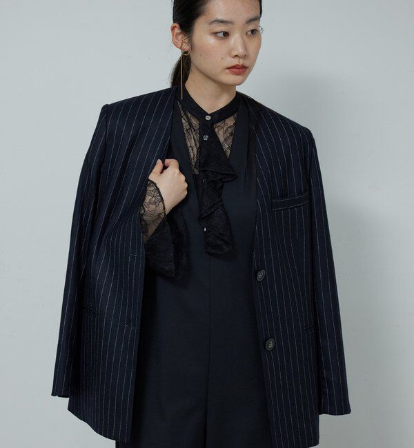  「シアーレースフリルブラウス」|シャツ・ブラウス|